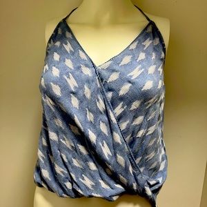 Light blue halter tank top